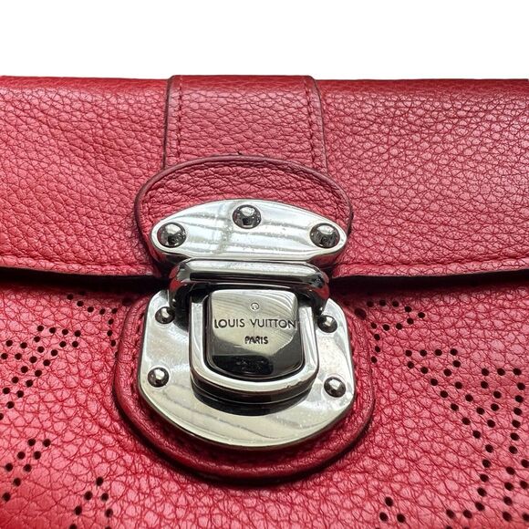 Louis Vuitton Amelia Red Monogram Mahina Leather Wallet - Picture 2 of 16
